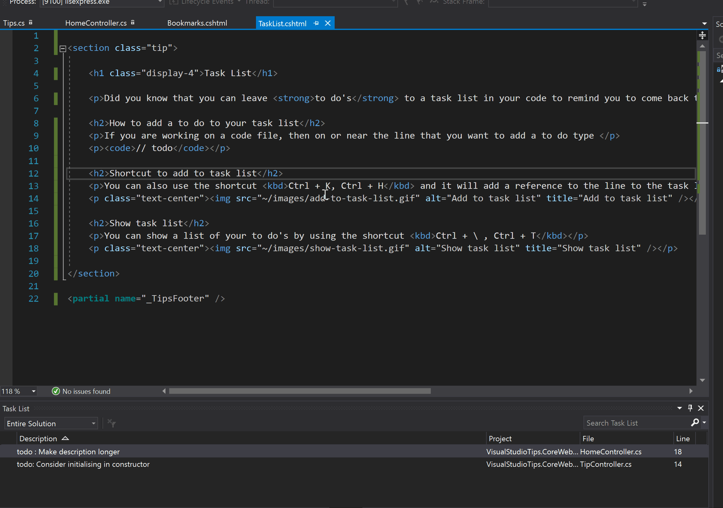 visual studio format document shortcut