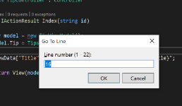 Go To Line Number